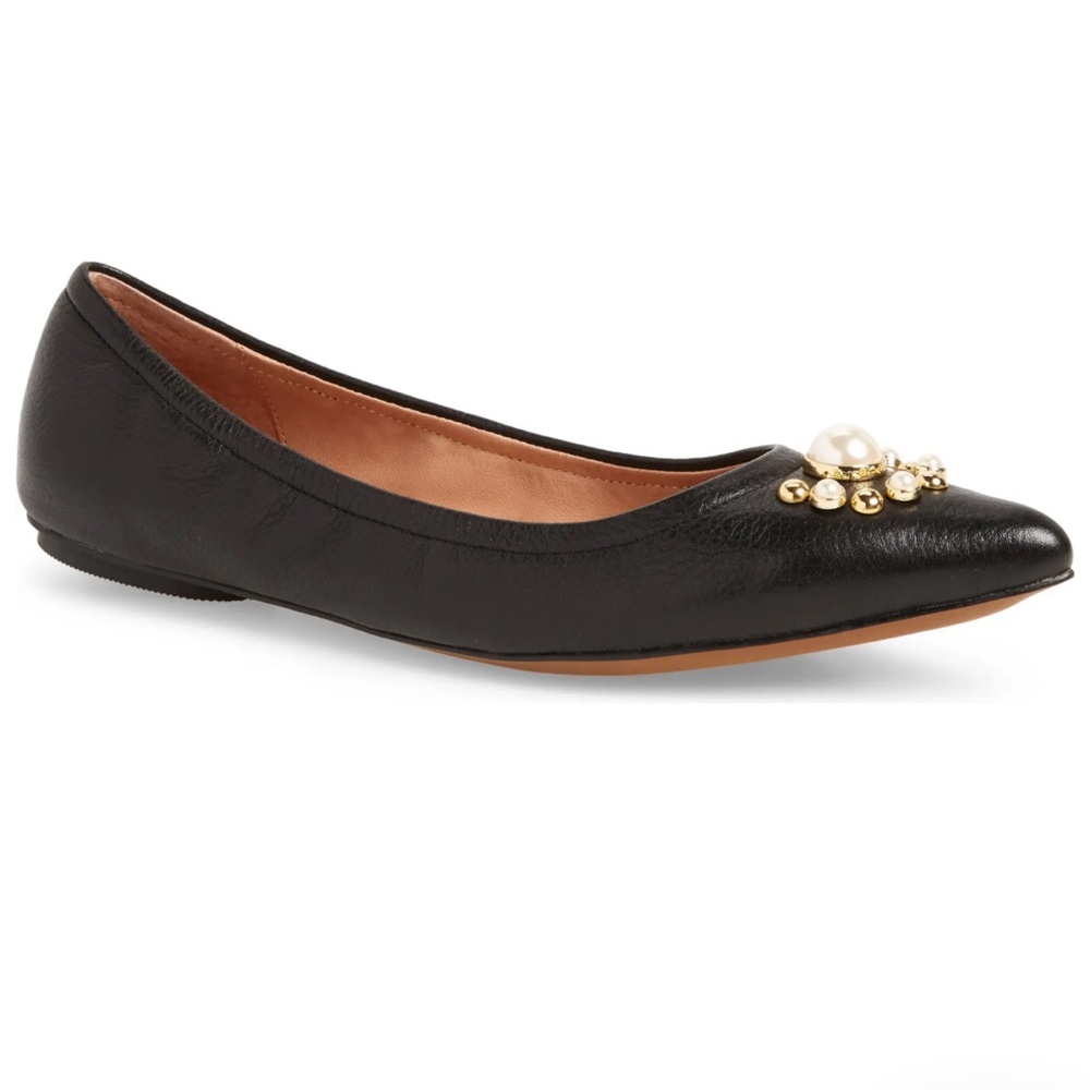 Linea Paolo Nadia Embellished Pointy Toe Flat
Size 7